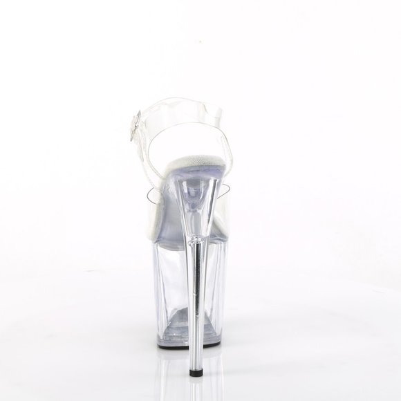 Pleaser Flamingo 808 Clear Platform Heels - Picture 3 of 5